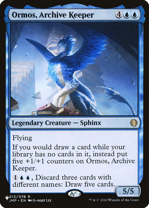 Ormos, Archive Keeper (JMP-R-LIST)