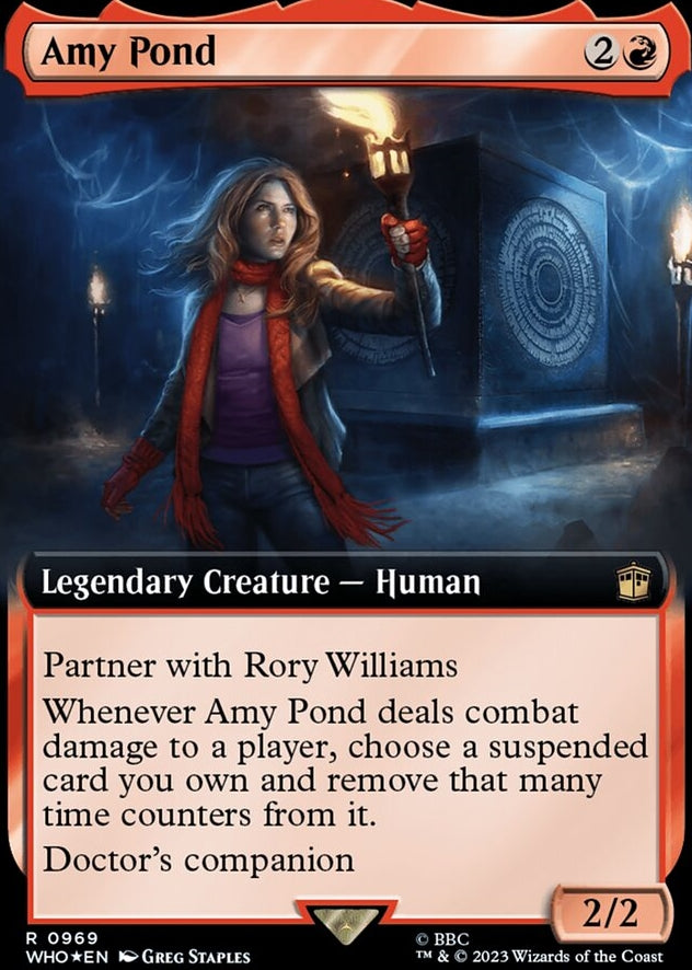 Amy Pond [#0969 Surge Foil Extended Art] (WHO-R)