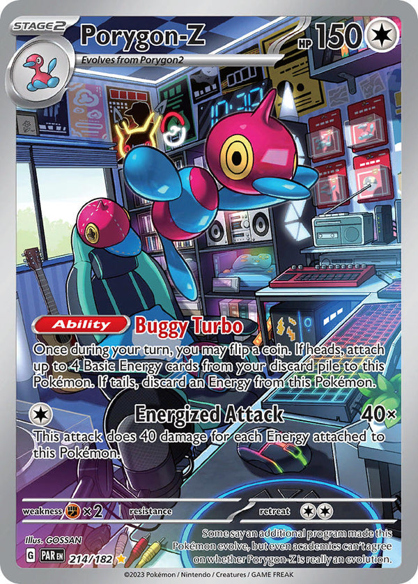 Porygon-Z - 214/182 (PAR) Illustration Rare - Near Mint Holofoil