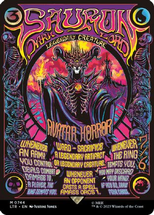 Sauron, the Dark Lord [#0744 Borderless Poster] (LTR-M)