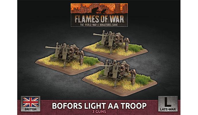 Flames of War: WWII: British (BBX65) - Bofors Light AA Troop (Plastic) (Late) (OOP)