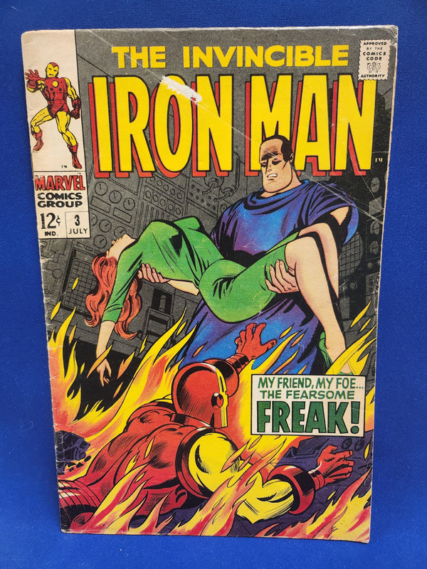 Iron Man (1968 Series) #3 (3.0) 1st Appearance of The Freak