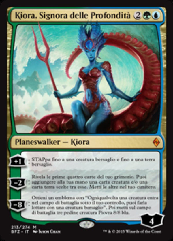 Kiora, Master of the Depths (BFZ-M-FOIL) Italian