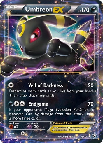 Umbreon EX (55/124) Light Play