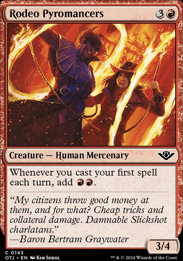 Rodeo Pyromancers [#0143] (OTJ-C-FOIL)