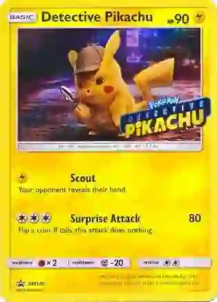 Detective Pikachu (Stamped) - SM170 (SM:PR) Promo - Near Mint Holofoil