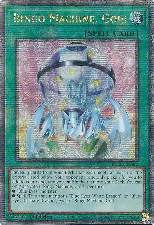 Bingo Machine, Go!!! (RA02-EN062) Quarter Century Secret Rare - Near Mint 1st Edition