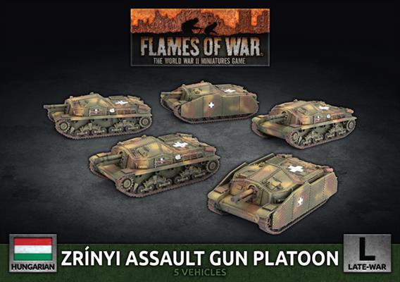 Flames of War: WWII: Hungarian (HBX03) - Zrinyi Assault Gun Platoon (Late)