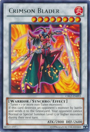 Crimson Blader (CBLZ-EN093) Rare - Near Mint Unlimited