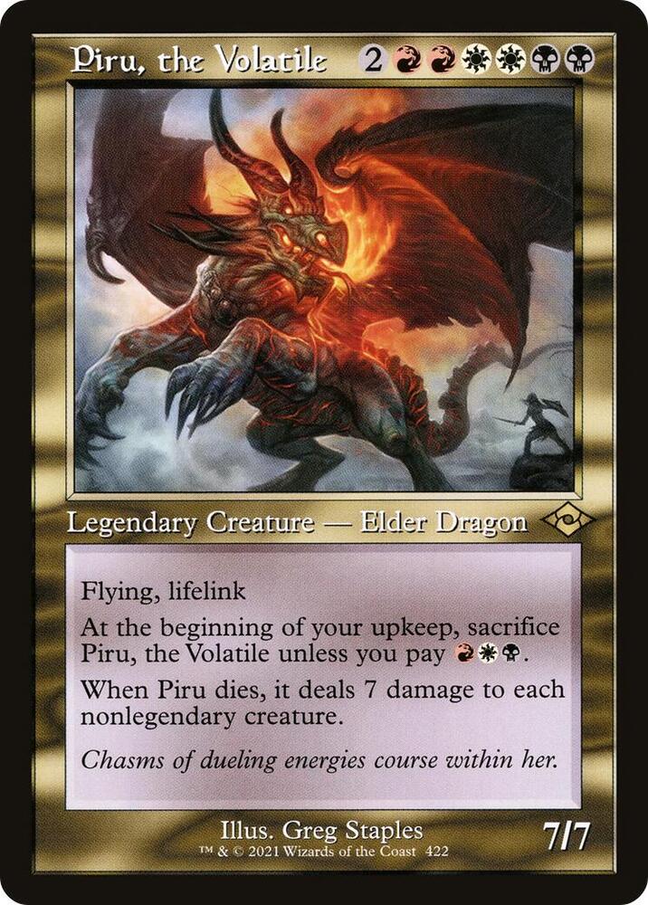 Piru, the Volatile [#422 Old-Frame] (MH2-R-FOIL)