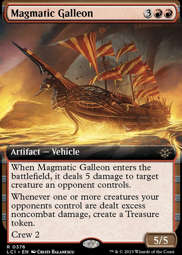 Magmatic Galleon [#0376 Extended Art] (LCI-R)