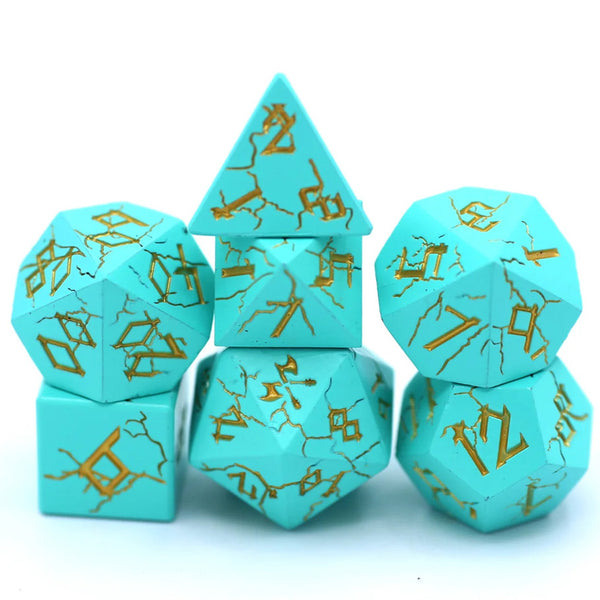 HPG 0120: Solid Metal - Barbarian: Chrome Turquoise with Gold (7)