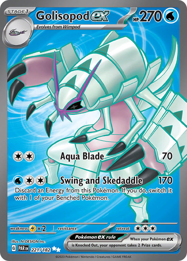 Golisopod ex - 221/182 (PAR) Ultra Rare - Near Mint Holofoil