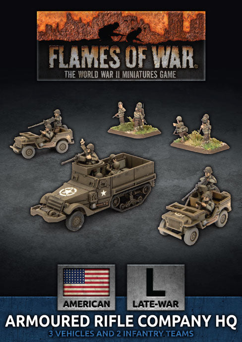 Flames of War: WWII: USA (UBX75) - Armored Rifle Company HQ