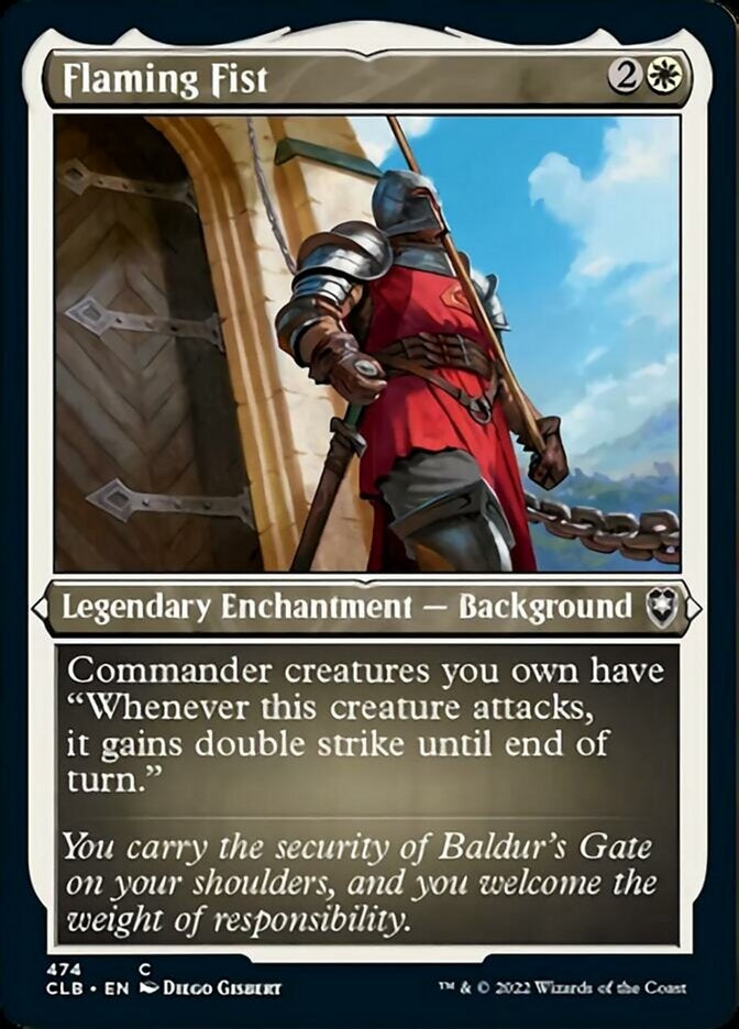 Flaming Fist [#474 Etched Foil] (CLB-C)