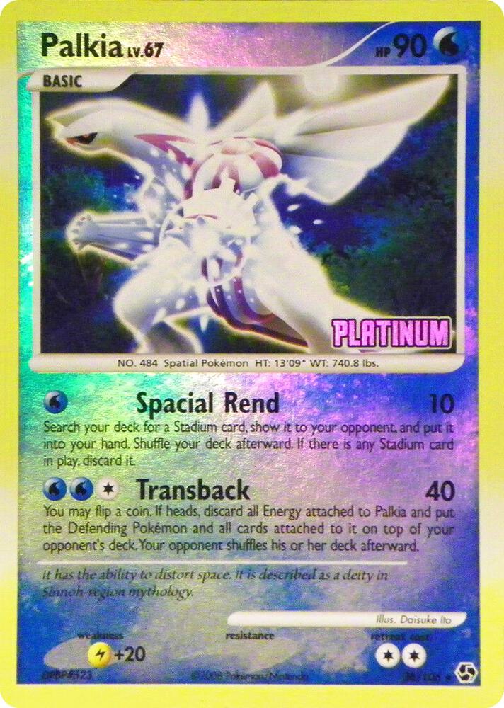 Palkia - 26/106 (BKP) Promo - Heavy Play Reverse Holofoil