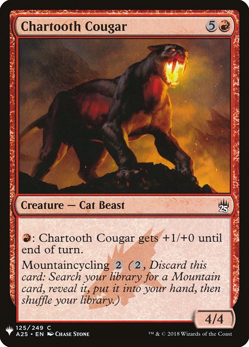 Chartooth Cougar [Mystery Booster #0887] (A25-C)