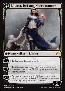 Liliana, Heretical Healer/Liliana, Defiant Necromancer (ORI-M)