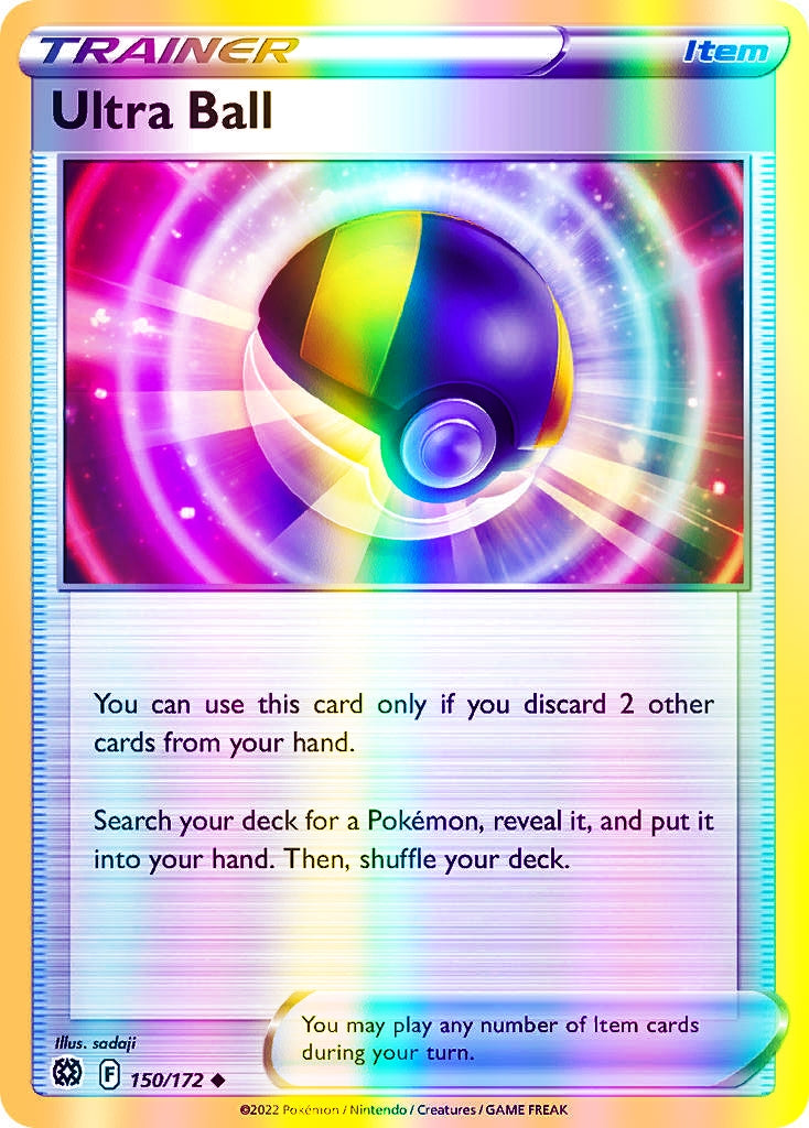 Ultra Ball - 150/172 (SWSH09) Uncommon - Near Mint Reverse Holofoil