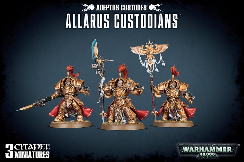 40K: Adeptus Custodes - Allarus Custodians / Vexilus Praetor or Shield-Captain in Allarus Terminator Armour