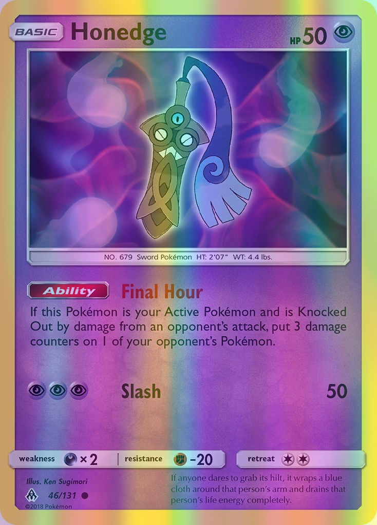 Honedge - 046/131 (FLI) Common - Near Mint Reverse Holofoil