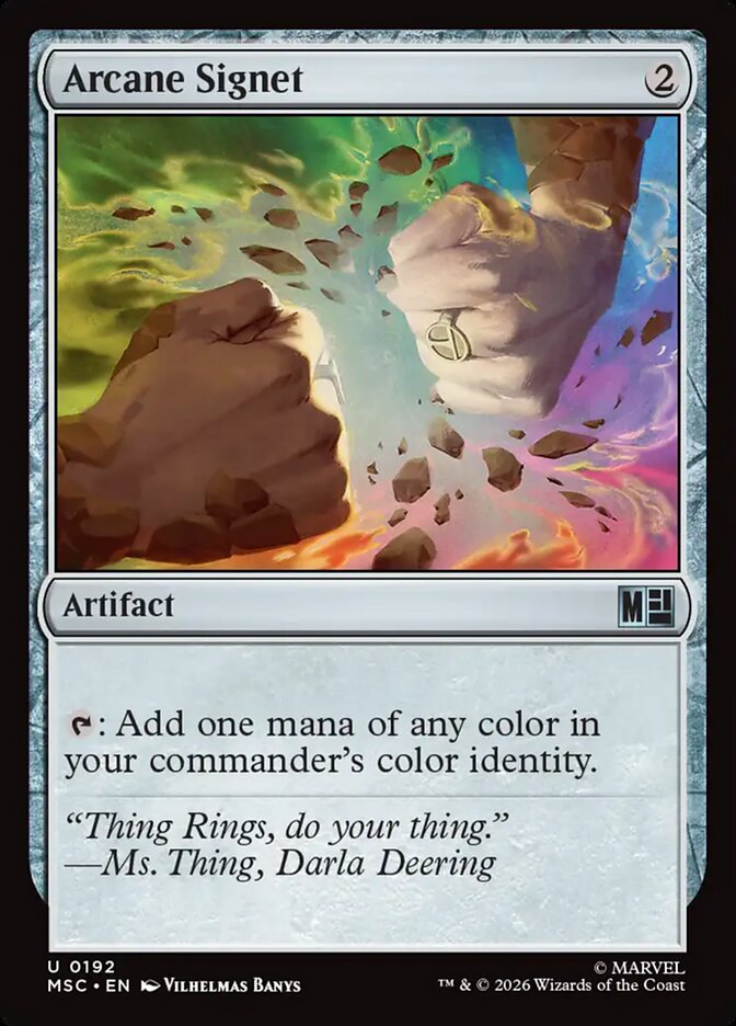 Arcane Signet [ #0192 Surge Foil ] (MSC-U)