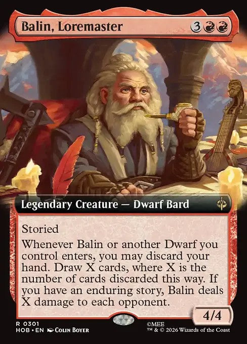 Balin, Loremaster [ #0301 Extended Art ] (HOB-R)