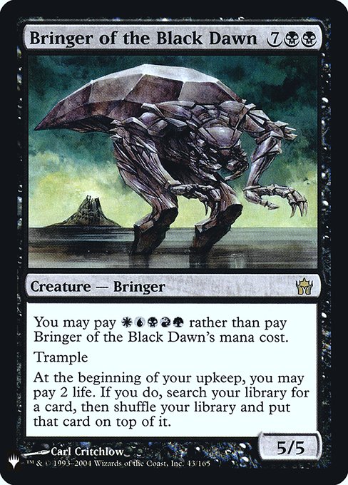Bringer of the Black Dawn [Mystery Booster Retail Foils #033] (5DN-R-FOIL)