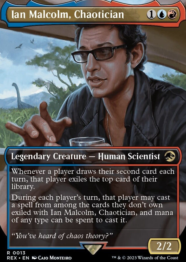 Ian Malcolm, Chaotician [#0013 Borderless] (REX-R)