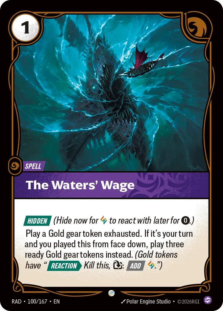 The Waters' Wage - 100/167 (RAD) Common