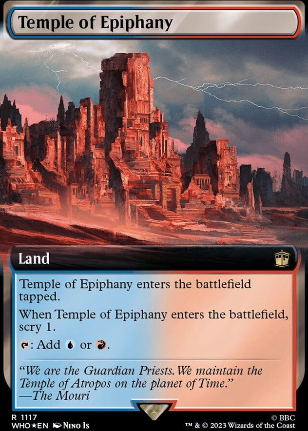 Temple of Epiphany [#1117 Surge Foil Extended Art Reprint] (WHO-R)