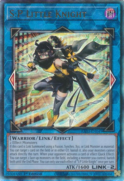 S:P Little Knight (RA03-EN049) Prismatic Ultimate Rare - Near Mint 1st Edition