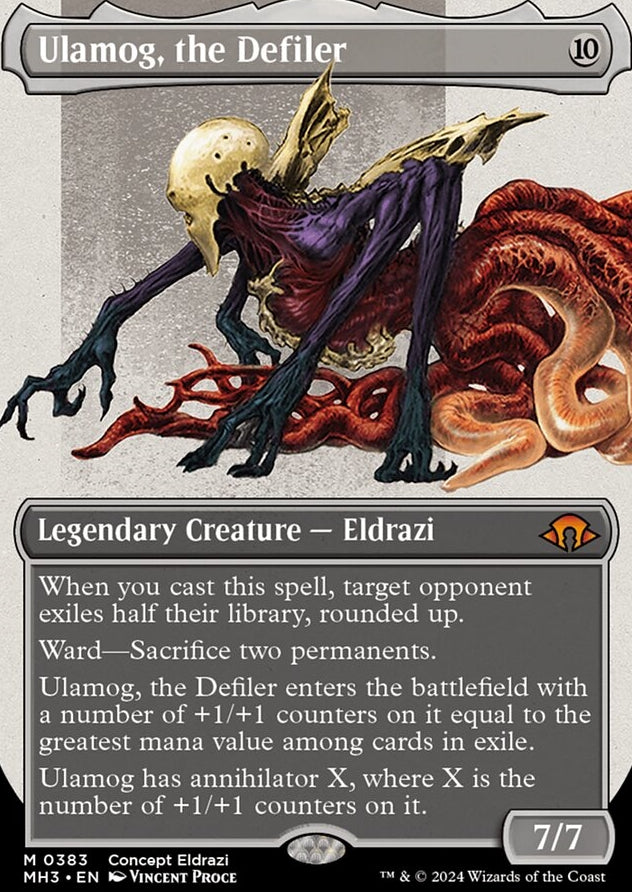 Ulamog, the Defiler [#0383 Borderless] (MH3-M-FOIL)