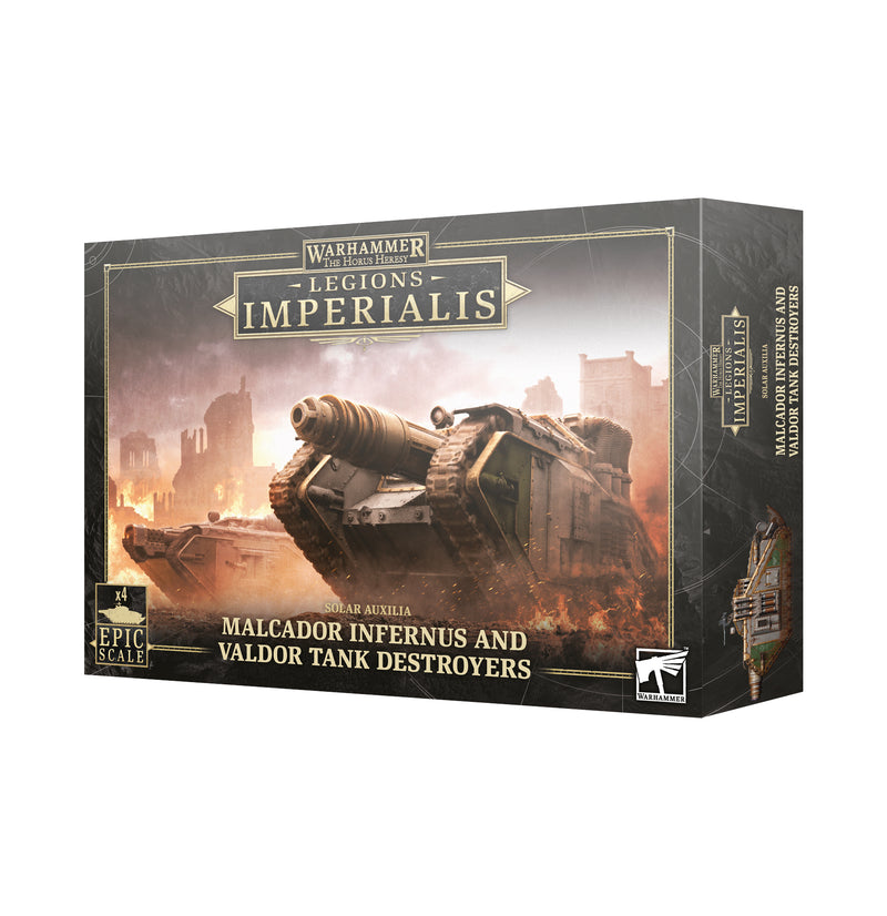 The Horus Heresy - Legions Imperialis: Solar Auxilia - Malcador Infernus and Valdor Tank Destroyers