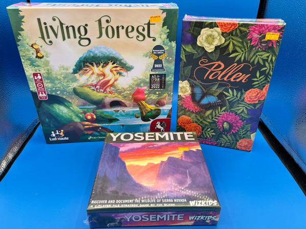 Helene Charity Raffle: Board Game Lot - Living Forest, Yosemite, & Pollen ($115 Value)