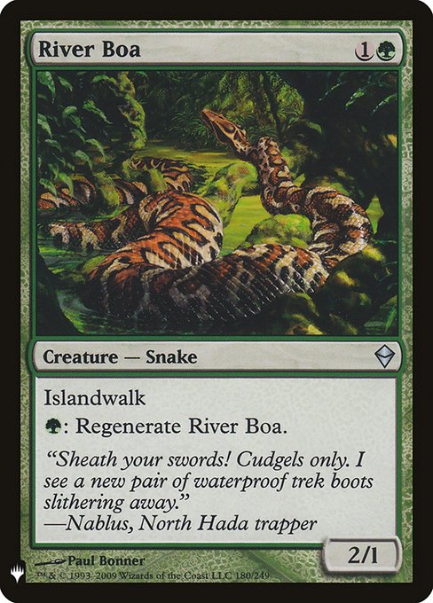 River Boa [Mystery Booster #1315] (ZEN-C)