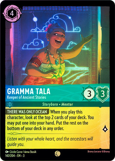 Gramma Tala - Keeper of Ancient Stories (Into the Inklands 142/204) Common - Near Mint Cold Foil