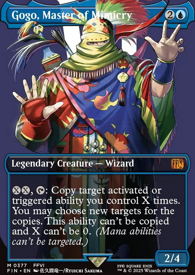 Gogo, Master of Mimicry [ #0377 Borderless Alternate Art ] (FIN-M)