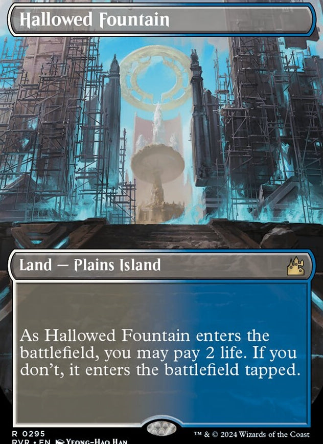 Hallowed Fountain [#0295 Borderless Shocklands] (RVR-R)