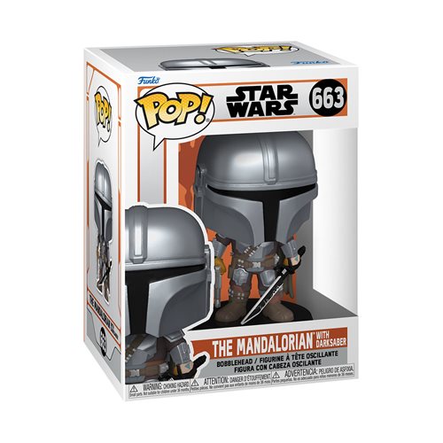 POP Figure: Star Wars The Mandalorian #0663 - The Mandalorian with Darksaber