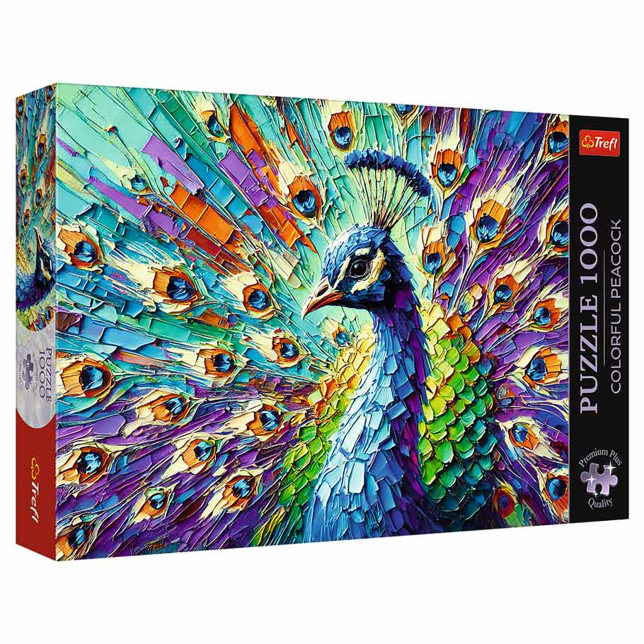 Puzzle: Colorful Peacock 1000 Piece (Premium Plus)