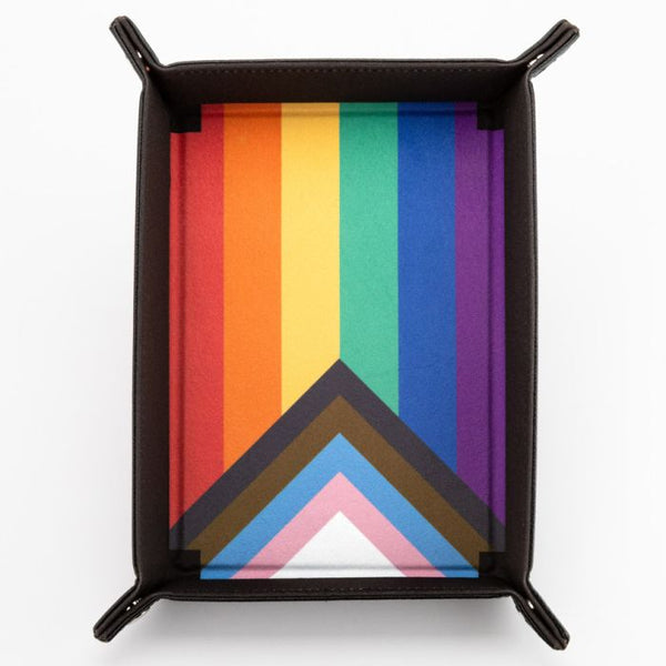 MDG: Folding Fanroll Dice Tray  - Pride: Rainbow Flag