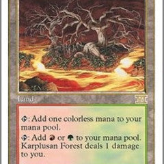 Karplusan Forest (6ED-R) Damaged