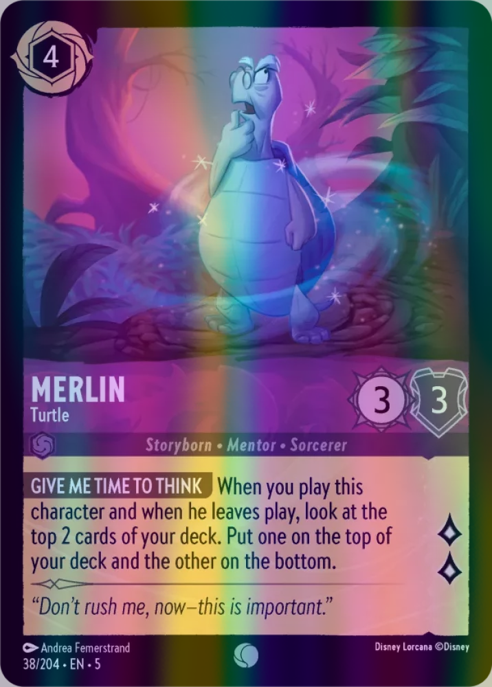 Merlin - Turtle (Shimmering Skies 038/204) Common - Near Mint Cold Foil