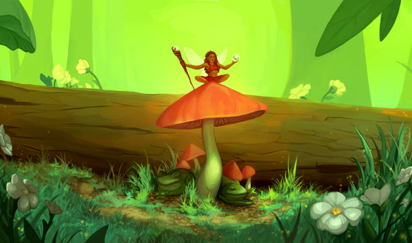 Raea Arts: Playmat - Woodland Mushroom Fairy (2024)