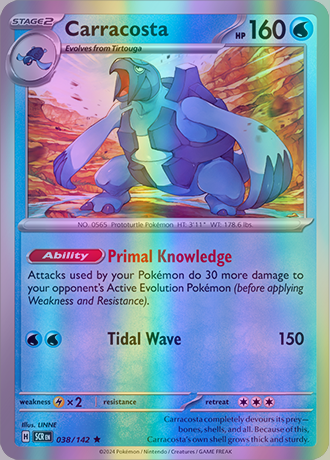 carracosta pokemon card - 038/142 (SCR) Rare Certification #120628163 Condition:Mint - Sealed ⭐️ Up-To-Date List of All 25th Anniversary Sale