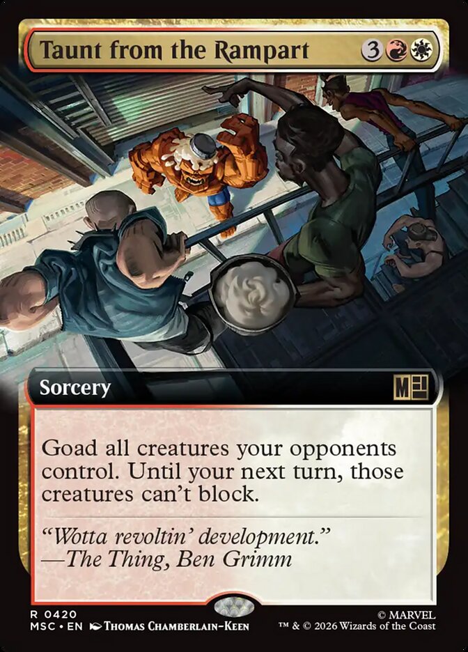 Taunt from the Rampart [ #0420 Extended Art ] (MSC-R)