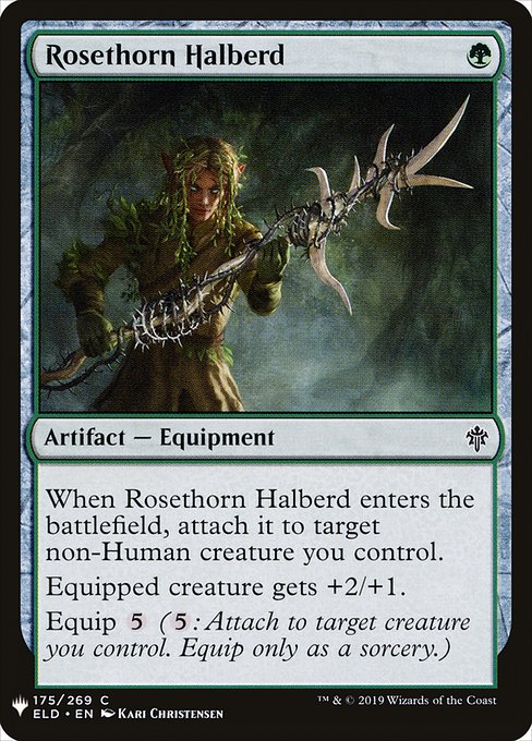 Rosethorn Halberd [Mystery Booster #1319] (ELD-C)