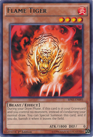 Flame Tiger (BP03-EN095) Rare - Near Mint 1st Edition