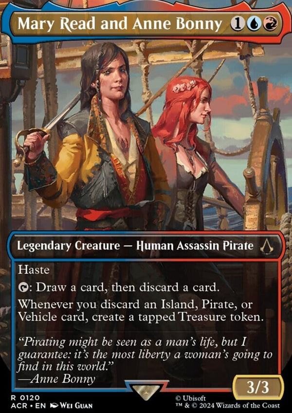 Mary Read and Anne Bonny [#0120 Borderless] (ACR-R-FOIL)